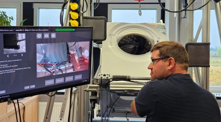 Beitragsbild: AR-KI-Station während des Einsatzes im Testbetrieb. | Quelle: TU Chemnitz