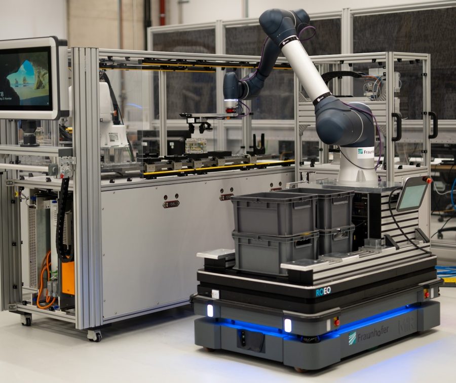 Beitragsbild: Mobiler Manipulator des Fraunhofer IGCV | Quelle: Fraunhofer IGCV