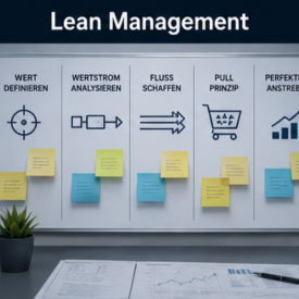 Lean-Management-Weiterbildungen Abbildung mit KI erstellt