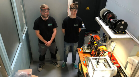 Visierherstellung aus dem 3-D-Drucker | Quelle: wbk Institut für Produktionstechnik